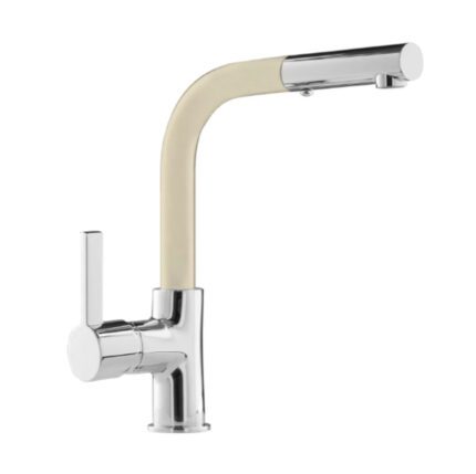 خلاط حوض مطبخ بيورتي كيلفن بول، أبيض